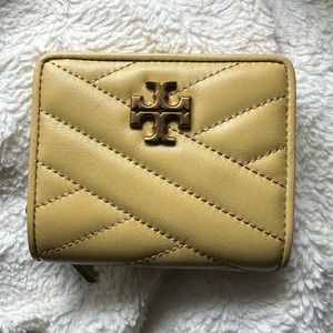 Tory Burch Beeswax/Gold Kira Chevron Bifold Wallet